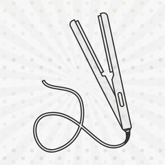 Fototapeta premium hairdressing shop icon design