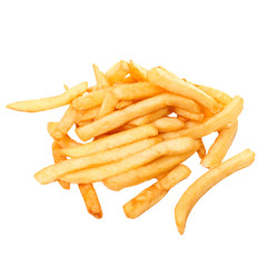 French fries, it is isolated on the white