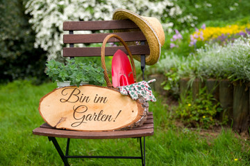 Bin im Garten