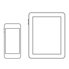 Phone and tablet vector templates.