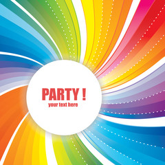 Abstract Banner with Strips for Party.