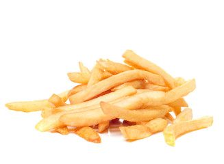 French fries, it is isolated on the white