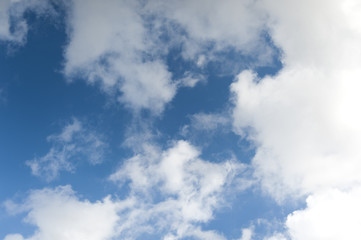 Fototapeta premium Blue sky with white clouds