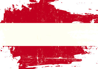 Austrian scratched Flag