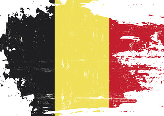 Belgian scratched Flag
