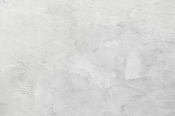 Muurstickers White concrete wall, background photo texture © evannovostro