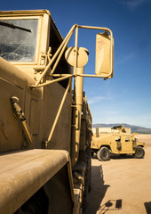 Two all-terrain vehicles designed for war II