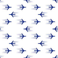 blue planes seamless