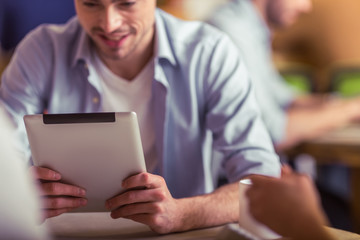 Young freelancers working