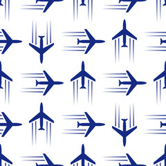 Fototapeta premium blue planes seamless