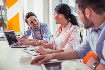 Young freelancers working