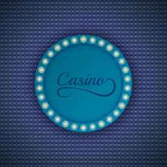 Abstract shining retro light banner