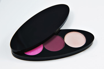 Eye shadows set. Isolated on white background.