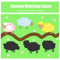 Match the shadow children game