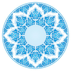 Antique ottoman turkish pattern vector design fourty five