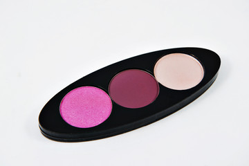 Eye shadows set. Isolated on white background.