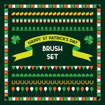St Patrick's Day Brushes