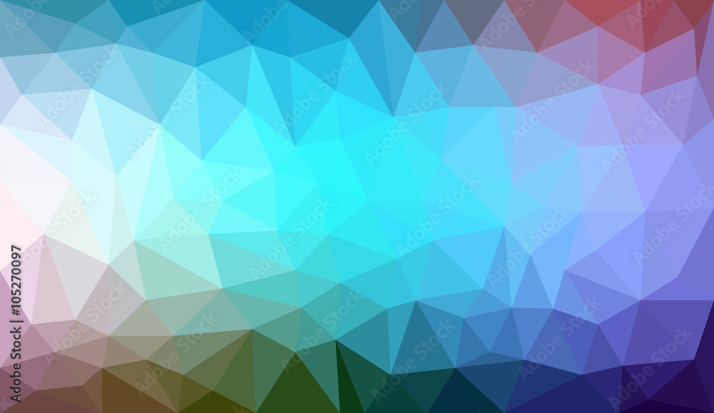 Poster rainbow gradient abstract polygon background