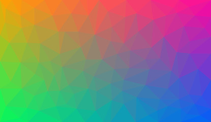 Rainbow Gradient abstract polygon background