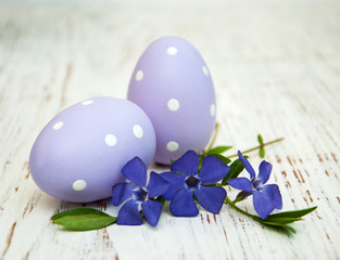 periwinkle and easter eggs