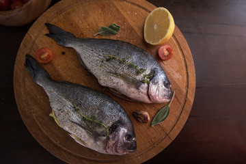 Fresh uncooked dorado 