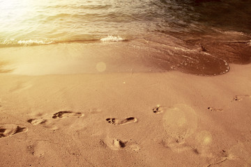 Footsteps in the sand