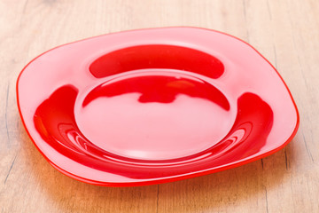 bright red modern and bright plate