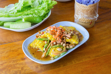 thai food - corn spicy salad