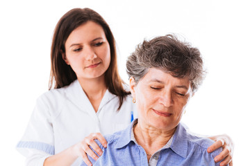 Patient having massage