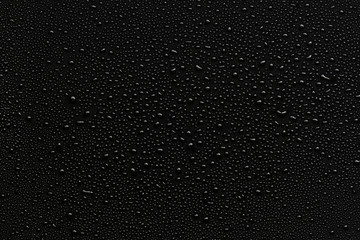 water drops on black background.