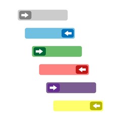 Multicolored arrows for your phone, vector