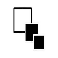 A variety of tablets, vector