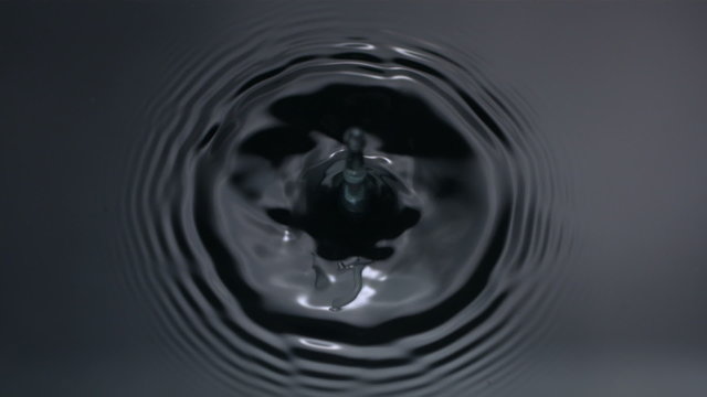 Water drip, slow motion
