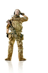 Soldier in summer uniform