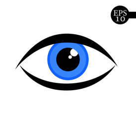 Eye icon - vector illustration.