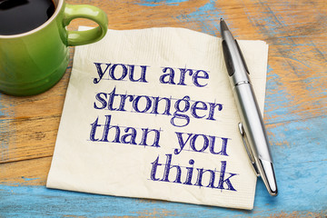 You are stronger than you think