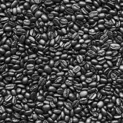 coffee beans concept monochrome background texture.