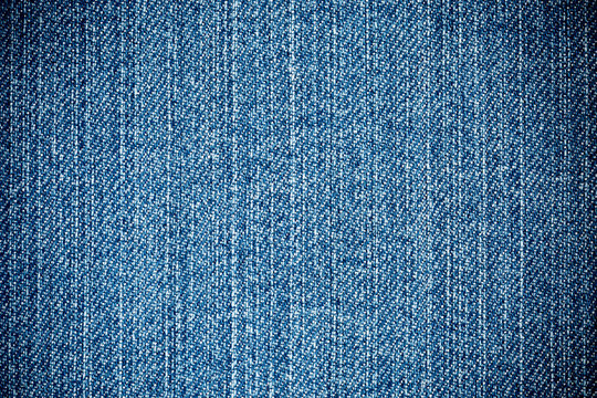 Perspective View Blue Denim Texture close up vertical Direction Threads
