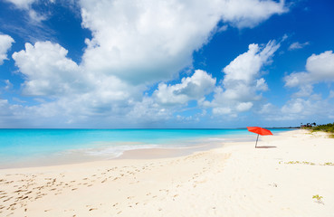 Idyllic beach at Caribbean