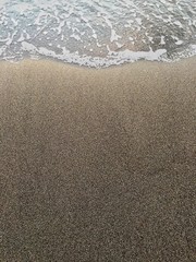 砂浜と波打ち際