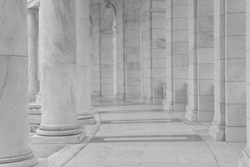Black and White Pillars
