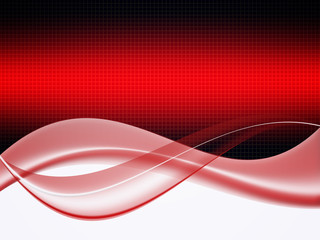 Red Abstract modern background with grid and wave