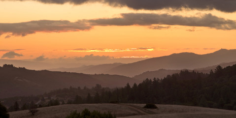 Beautiful Sunrise over Coastal Central California