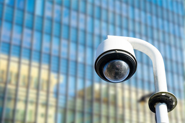 Security, CCTV camera in the office building