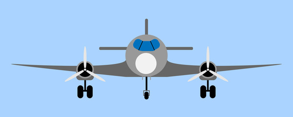 Passenger airliner illustration