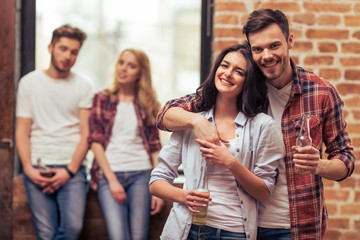 Young people talking