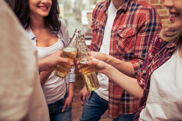 Young people resting