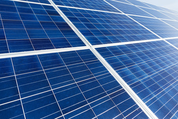 Solar energy panel close up