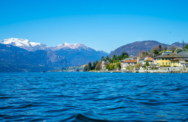 Lake Orta in northern Italy, lakes district