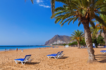 Beach Teresitas in Tenerife - Canary Islands